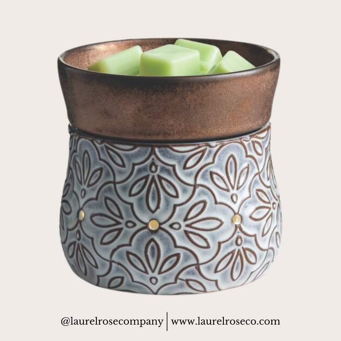 Bronze Floral 2-In-1 Deluxe Warmer